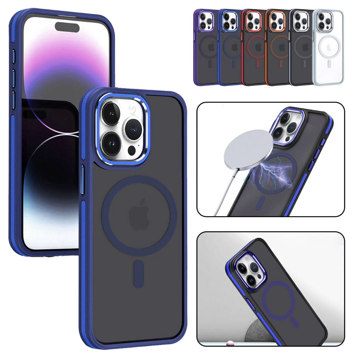 iPhone 15 LuxLite Shield Bicolor Magsafe TPU Case