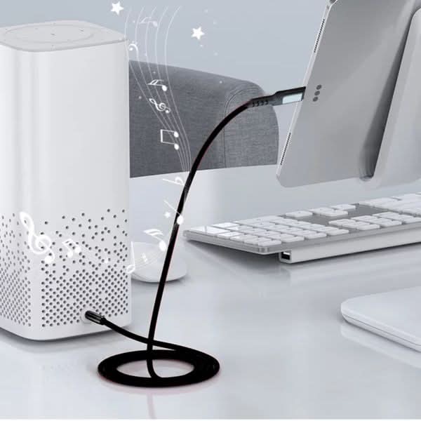 WYEFLOW USB-C Silicone Nylon Audio Cable