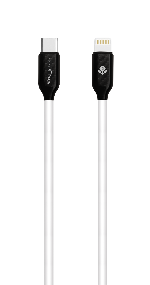 WYEFLOW SoftTouch Silicone USB-C TO 8-Pin Charging & Data Cord 3m