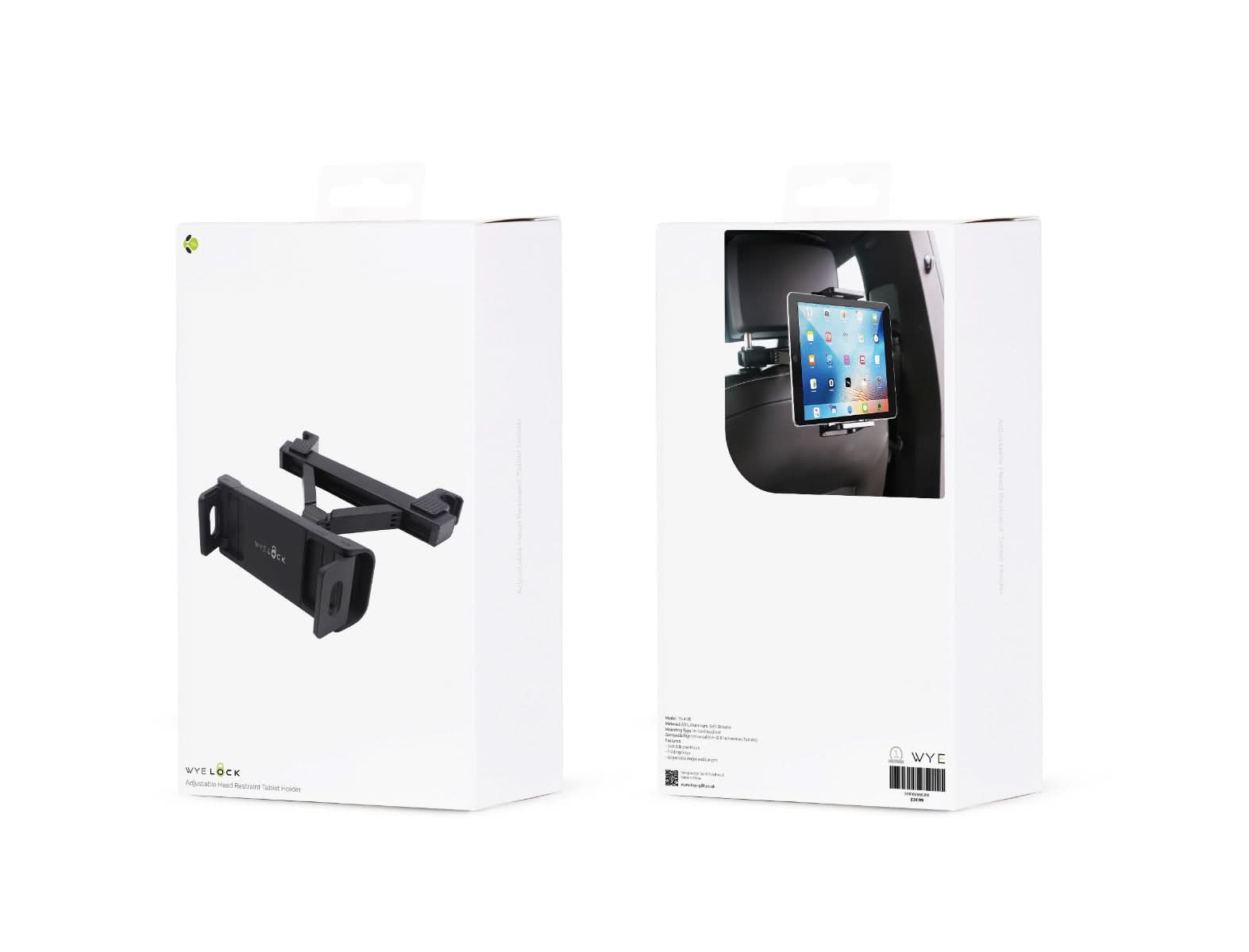 WYELOCK Adjustable Head Restraint Tablet Holder
