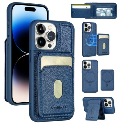 iPhone 15 Pro Wallet MagSafe Detachable Card Slot Case