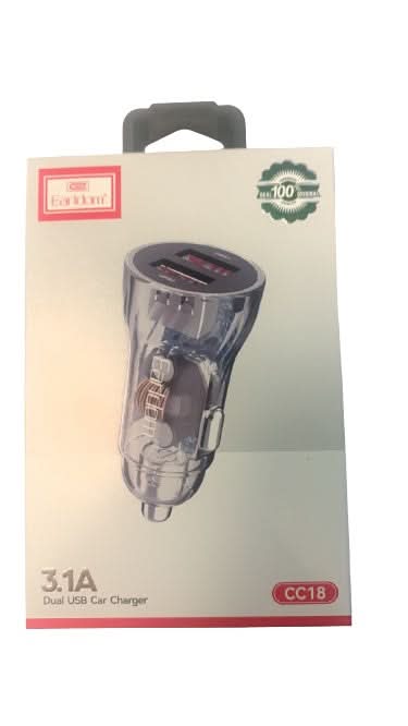 Earldom Dual USB Car Charger 3.1A -CC18
