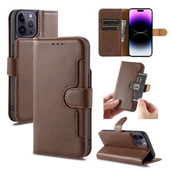 Galaxy Z Fold 4 Wallet Double Stiches PU Leather Case