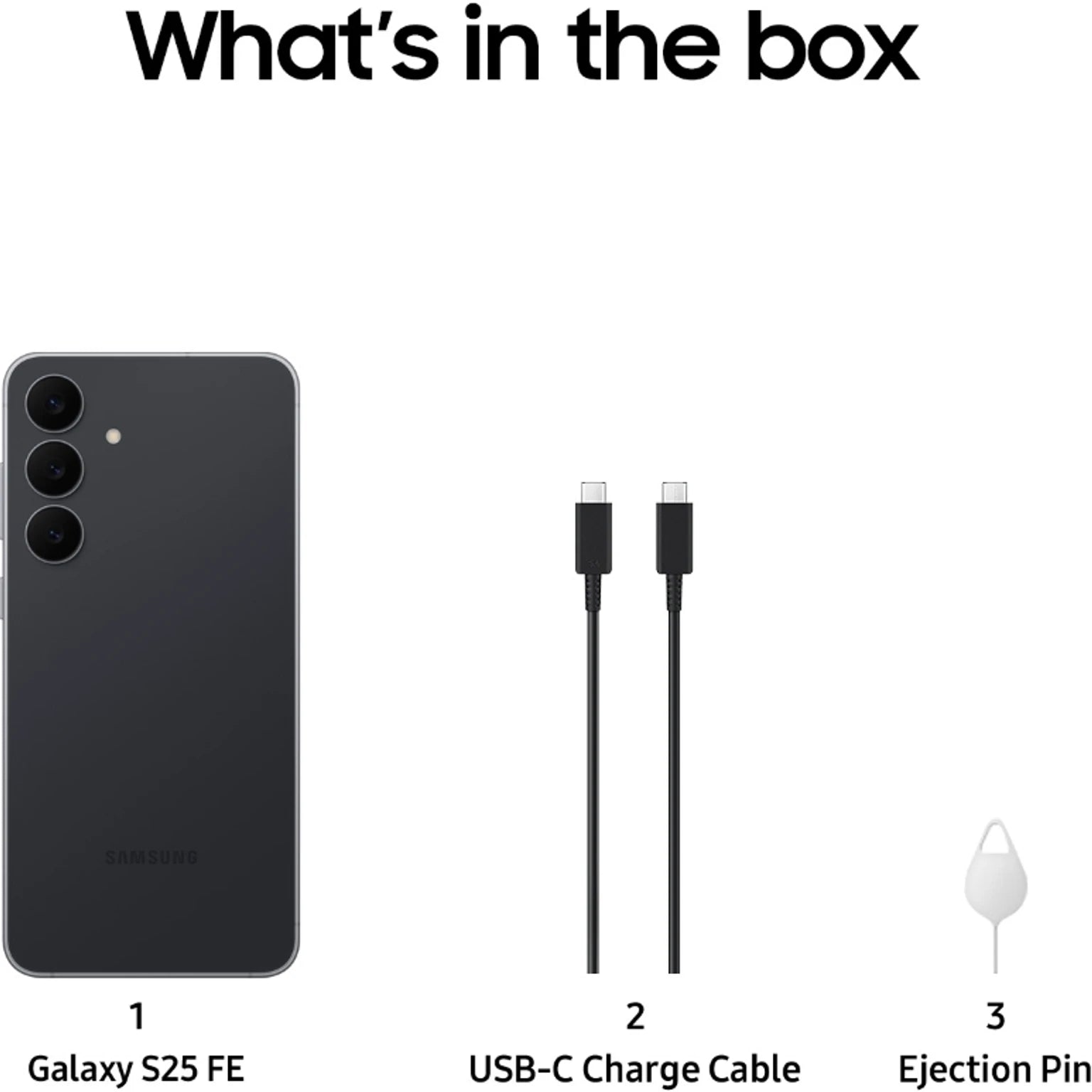 Brand Samsung Galaxy S25 FE 128GB Jet Black 5G Smartphone | Galaxy AI | 6.7" Dynamic AMOLED 120Hz Display | 50MP Triple Camera | 4900mAh Battery | SIM Free