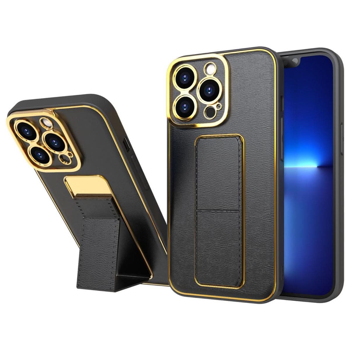 iPhone 15 Pro Max Back Case with Folding Stand