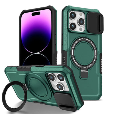 iPhone 15 Pro Sliding CamShield Magsafe With Back Stand