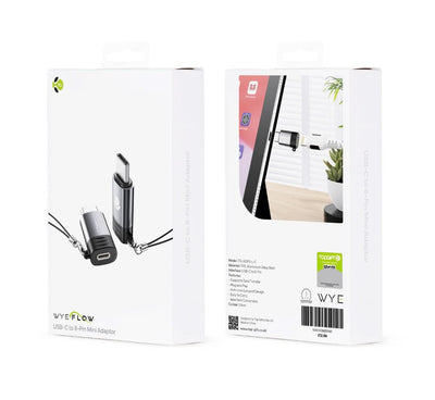 WYEFLOW USB-C to 8-Pin Mini Adaptor