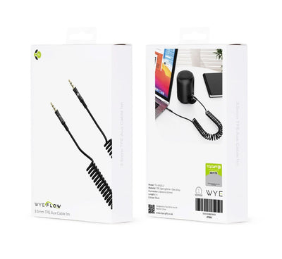 WYEFLOW 3.5mm TPE Aux Cable 1m