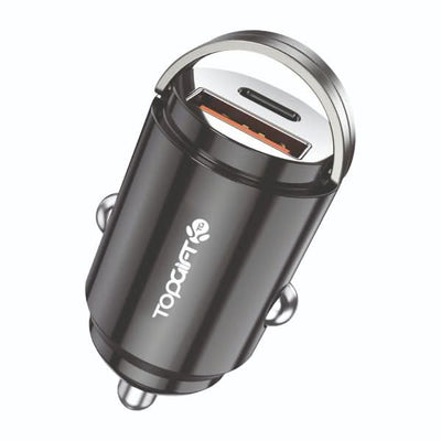 WYEFLUX 20W In-Car USB-A & USB-C Compact PD Charger