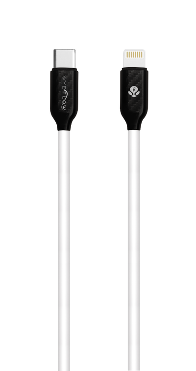 WYEFLOW SoftTouch Silicone USB-C TO 8-Pin Charging & Data Cord 3m