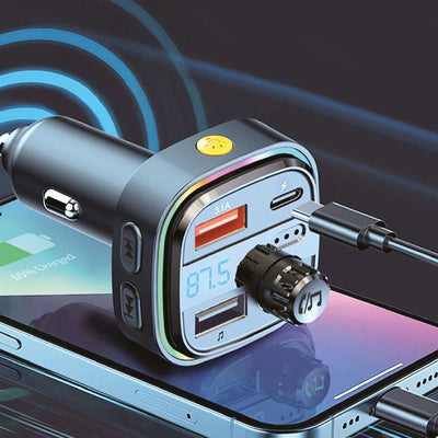 WYEFLUX In-Car All-in-One MP3 & Fast Charging Kit