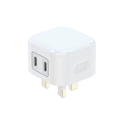 WYEFLUX Dual USB-C Power Adapter PD 20W