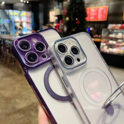 iPhone 15 Shiny Case With Magsafe Kickstand