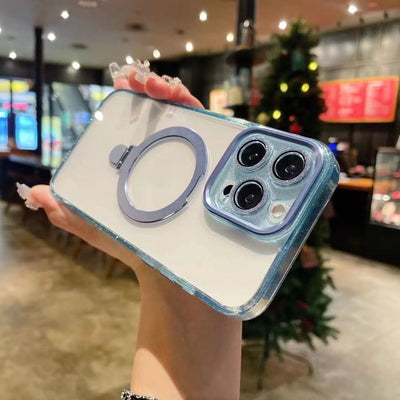 iPhone 15 Plus Shiny Case With Magsafe Kickstand